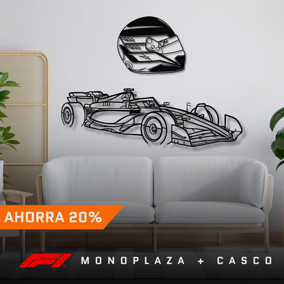 Lewis Hamilton - Monoplaza + Casco 2024 | Formula 1 (Bundle)