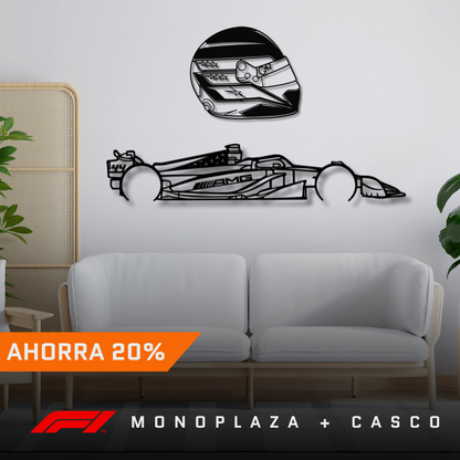 Lewis Hamilton - Monoplaza + Casco 2024 | Formula 1 (Bundle)